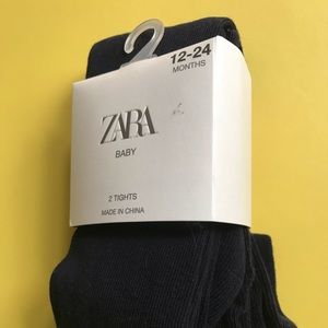 Zara baby tights 2 piece 12-24 month